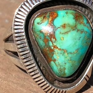 Vintage Southwest Turquoise Sterling Ring